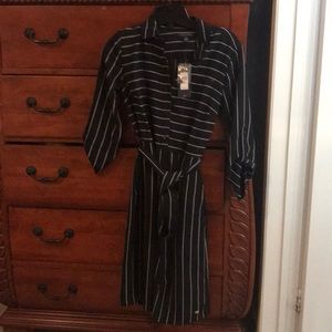 Tommy Hilfiger black striped dress